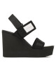 Calvin Klein Jeans Сандали Wedge Sandal Badge YW0YW01028 Black BDS - Mera.bg