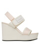 Calvin Klein Jeans Сандали Wedge Sandal Badge YW0YW01028 Бял - Mera.bg