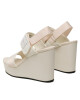 Calvin Klein Jeans Сандали Wedge Sandal Badge YW0YW01028 Бял - Mera.bg