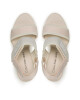 Calvin Klein Jeans Сандали Wedge Sandal Badge YW0YW01028 Бял - Mera.bg