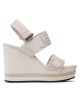 Calvin Klein Jeans Сандали Wedge Sandal Webbing YW0YW00959 Ancient White YBH - Mera.bg