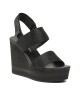 Calvin Klein Jeans Сандали Wedge Sandal Webbing YW0YW00959 Black BDS - Mera.bg