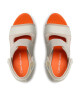 Calvin Klein Jeans Сандали Wedge Sandal Webbing YW0YW01073 Eggshell/Shocking Orange ACF - Mera.bg