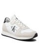 Calvin Klein Jeans Сникърси Runner Sock Laceup Ny-Lth YW0YW00832 Бял - Mera.bg