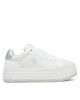 Calvin Klein Jeans Сникърси Bold Flatf Low Lace Mg YW0YW01766 Бял - Mera.bg