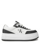 Calvin Klein Jeans Сникърси Bold Flatf Low Lace Mix Ml Fad YW0YW01316 Черен - Mera.bg