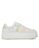 Calvin Klein Jeans Сникърси Bold Flatf Low Lace Mix Nbs Sat YW0YW01308 Бял - Mera.bg