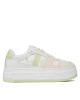 Calvin Klein Jeans Сникърси Bold Flatf Low Lace Mix Nbs Sat YW0YW01308 Бял - Mera.bg