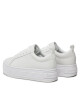 Calvin Klein Jeans Сникърси Bold Flatf Low Laceup Lth In Lum YW0YW01309 Бял - Mera.bg