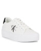 Calvin Klein Jeans Сникърси Bold Vulc Flatform Laceup Lth Wn YW0YW00821 Бял - Mera.bg