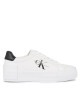 Calvin Klein Jeans Сникърси Bold Vulc Flatform Laceup Lth Wn YW0YW00821 Бял - Mera.bg