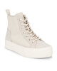Calvin Klein Jeans Сникърси Bold Vulc Mid Flatform Laceup Wn YW0YW01270 Бежов - Mera.bg