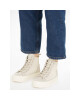 Calvin Klein Jeans Сникърси Bold Vulc Mid Flatform Laceup Wn YW0YW01270 Бежов - Mera.bg