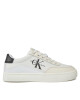 Calvin Klein Jeans Сникърси Classic Cupsole Low Lace Lth Ml YW0YW01296 Бял - Mera.bg