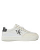 Calvin Klein Jeans Сникърси Classic Cupsole Low Lace Lth Ml YW0YW01296 Бял - Mera.bg