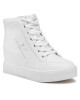 Calvin Klein Jeans Сникърси Hidden Wedge Cupsole Laceup YW0YW00771 Бял - Mera.bg