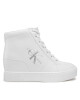 Calvin Klein Jeans Сникърси Hidden Wedge Cupsole Laceup YW0YW00771 Бял - Mera.bg