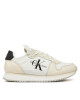 Calvin Klein Jeans Сникърси Runner Sock Laceup Ml Lth YW0YW01616 Бял - Mera.bg