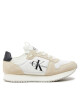 Calvin Klein Jeans Сникърси Runner Sock Laceup Ny-Lth Wn YW0YW00840 Бял - Mera.bg
