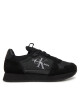 Calvin Klein Jeans Сникърси Runner Sock Laceup Ny-Lth Wn YW0YW00840 Черен - Mera.bg