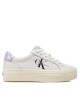 Calvin Klein Jeans Сникърси Vulc Flatform Laceup Lth YW0YW01474 Бял - Mera.bg