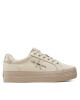 Calvin Klein Jeans Сникърси Vulc Flatform Laceup Lth YW0YW01474 Екрю - Mera.bg