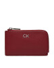 Calvin Klein Калъф за кредитни карти Ck Daily Zip Cardholder W/Chain K60K612281 Червен - Mera.bg