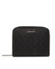 Calvin Klein Портфейл Ck Must Aop Md Zip Around W Flap LV04F1037G Черен - Mera.bg
