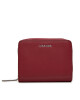 Calvin Klein Малък дамски портфейл Ck Must Medium Zip Around Wallet K60K611937 Червен - Mera.bg