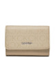 Calvin Klein Малък дамски портфейл Ck Must Small Trifold_Epi Mono K60K611931 Бежов - Mera.bg