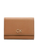 Calvin Klein Малък дамски портфейл Re-Lock Bifold & Cardholder Sm K60K611092 Кафяв - Mera.bg