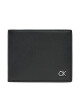 Calvin Klein Малък мъжки портфейл Metal Ck Bifold 6Cc K50K512289 Черен - Mera.bg