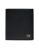 Calvin Klein Малък мъжки портфейл Metal Ck Trifold 6Cc W/Coin K50K512290 Черен - Mera.bg