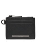 Calvin Klein Малък мъжки портфейл Modern Bar Cardholder 4Cc W/Zip K50K511670 Черен - Mera.bg
