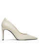 Calvin Klein Обувки на ток Pump 90 Pointy Hw Bar Lth HW0HW02527 Бежов - Mera.bg