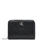 Calvin Klein Портфейл Lizard Embossed Lthr Med Flap Zi LV04F1067G Черен - Mera.bg