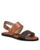 Calvin Klein Сандали Alomnd Flat Sandal Mono Mix HW0HW00821 Cognac/Brown Mono - Mera.bg