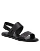 Calvin Klein Сандали Almond Flat Sandal Perf HW0HW00682 Ck Black BAX - Mera.bg