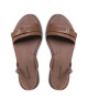 Calvin Klein Сандали Almond Sandal W/Hw HW0HW01483 Safari Canvas RBC - Mera.bg
