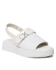 Calvin Klein Сандали Dress Wedge Sandal HW0HW01605 White/Dk Ecru 0K4 - Mera.bg