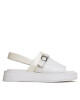 Calvin Klein Сандали Dress Wedge Sandal HW0HW01605 White/Dk Ecru 0K4 - Mera.bg