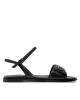 Calvin Klein Сандали Flat Sandal Relock Lth HW0HW01942 Черен - Mera.bg