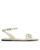 Calvin Klein Сандали Flat Sandal W/Ck Hw - Lth HW0HW02367 Екрю - Mera.bg