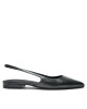Calvin Klein Сандали Flat Slingback Pump Pearl HW0HW02120 Черен - Mera.bg