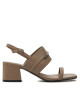 Calvin Klein Сандали Heel Sandal 45 Met Bar Lth HW0HW02056 Кафяв - Mera.bg