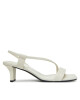 Calvin Klein Сандали Heel Sandal 50 Squared Lth HW0HW02534 Бял - Mera.bg