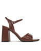 Calvin Klein Сандали Heel Sandal 85 W/Ck Hw - Lth HW0HW02485 Кафяв - Mera.bg