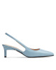 Calvin Klein Сандали Heel Slingback Pump 50 Pearl Lth HW0HW02069 Син - Mera.bg