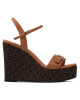 Calvin Klein Сандали Wedge Sndl 70W Hdw HW0HW00828 Cognac/Brown Mono 0HH - Mera.bg