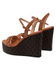 Calvin Klein Сандали Wedge Sndl 70W Hdw HW0HW00828 Cognac/Brown Mono 0HH - Mera.bg